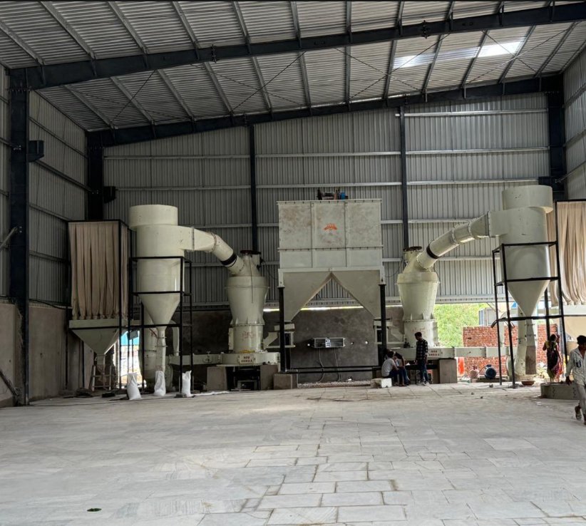 Grinding system full shed installation